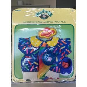 Vintage 1986 Cabbage Patch Kids Circus Clown Outfit New In Package